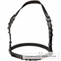 CalExotics Euphoria Plus Size szelki halter czarne z welurowym wnętrzem CALEXOTICS