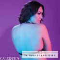 CalExotics Euphoria Plus Size szelki halter czarne z welurowym wnętrzem CALEXOTICS