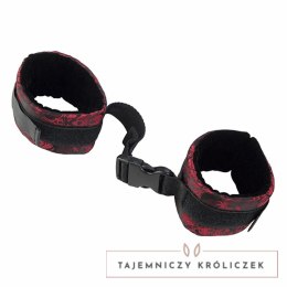 CalExotics Scandal Kajdanki Kontrolne - Luksusowe, Regulowane, Czarno-Czerwone CALEXOTICS