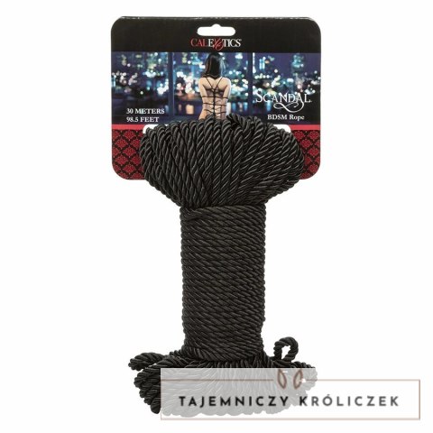 CalExotics Scandal Lina do Bondage 30 m czarna, bawełna-poliester CALEXOTICS