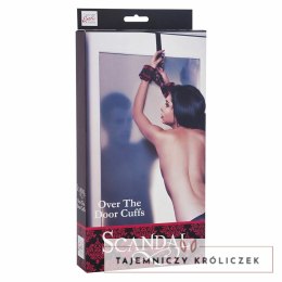 CalExotics Scandal Uniwersalne Kajdanki do Drzwi Czarny/Czerwony 73,75cm CALEXOTICS