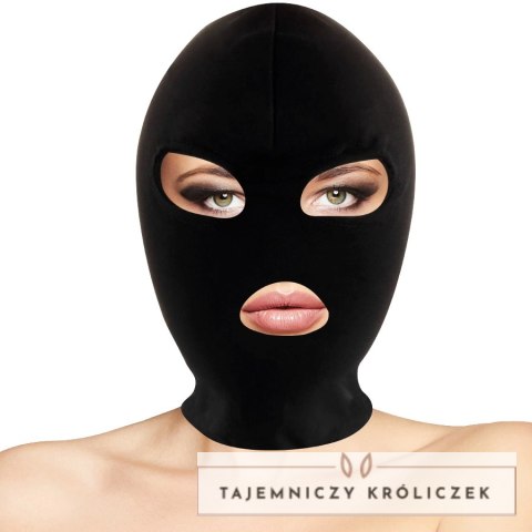 Darkness Maska tekstylna na usta i oczy czarna, uniwersalny rozmiar DARKNESS