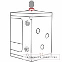 Secret Dome Kink Club Cabin Scandale czarno-czerwony 100x100x140 cm SECRET DOME