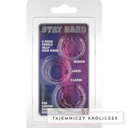 Seven Creations zestaw 3 silikonowych pierścieni liliowych 21-24 mm SEVEN CREATIONS