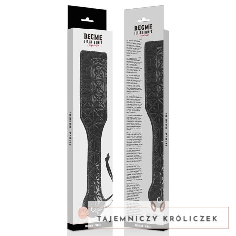 Begme Paddle Black Edition z wegańskiej skory 32x6cm BEGME