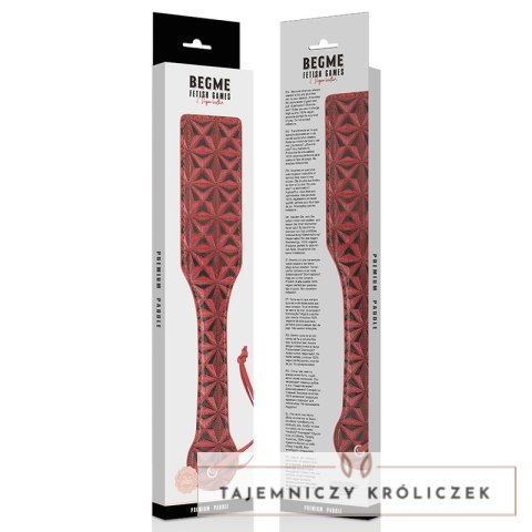 Begme Red Edition - Łopata z wysokiej jakości skory wegańskiej BEGME