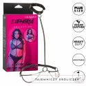 CalExotics Euphoria Chain Halter Collar & Leash Plus Size - skorzany komplet CALEXOTICS