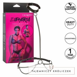 CalExotics Euphoria Chain Halter Collar & Leash - Skora wegańska, regulacja CALEXOTICS