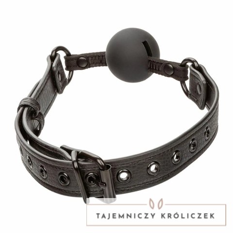 CalExotics Nocturnal silikonowy knebel kulkowy czarny, regulowany CALEXOTICS