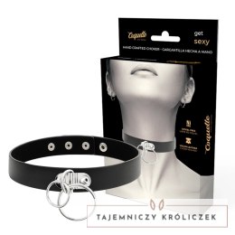 Coquette Chic Desire - podwojny pierścień z wegańskiej skory, czarny 40 cm COQUETTE