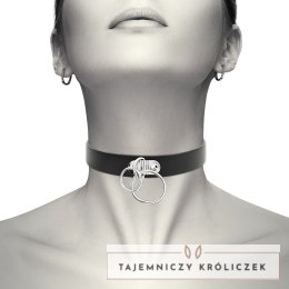 Coquette Chic Desire - podwojny pierścień z wegańskiej skory, czarny 40 cm COQUETTE