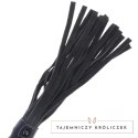 Darkness Czarny Bicz Bondage z Skorzaną Rączką - Model Premium DARKNESS