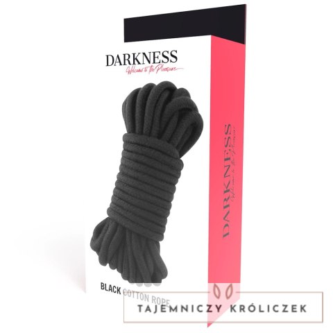 Darkness Lina Japońska 10 m Czarna - Bawełniana Lina Bondage DARKNESS