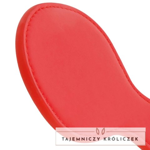 Darkness Paddle Red Rounded - wytrzymały akcesorium ze skory eco DARKNESS