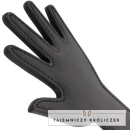 Darkness Paddle czarne z kolcami 17x9,5 cm - skorzany model fetyszowy DARKNESS