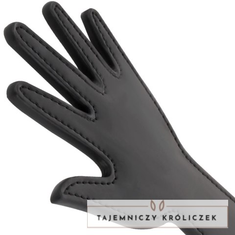 Darkness Paddle czarne z kolcami 17x9,5 cm - skorzany model fetyszowy DARKNESS