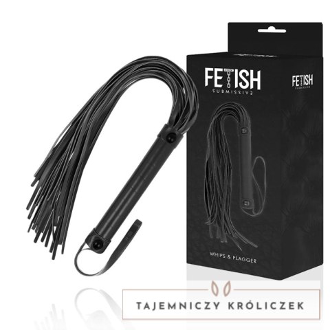 Fetish Submissive Bat Skorzany Wegański 28cm Czarny FETISH SUBMISSIVE