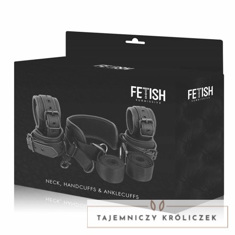 Fetish Submissive Zestaw Pozycyjny 4 Kajdanki Neopren Regulowany FETISH SUBMISSIVE