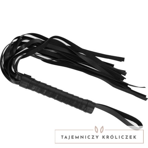 Intense Fetish Flogger Wegański Skorzany Bat z Ergonomicznym Uchwyt INTENSE