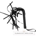 Intense Fetish Flogger Wegański Skorzany Bat z Ergonomicznym Uchwyt INTENSE