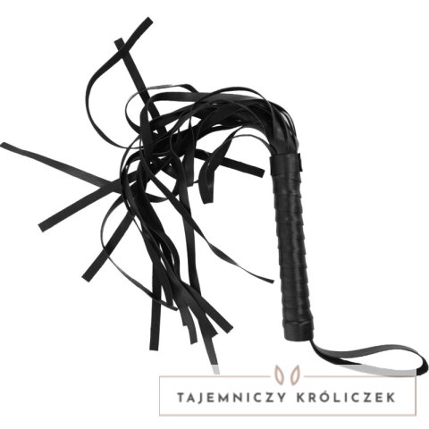Intense Fetish Flogger Wegański Skorzany Bat z Ergonomicznym Uchwyt INTENSE