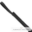 Intense Fetish Flogger Wegański Skorzany Bat z Ergonomicznym Uchwyt INTENSE