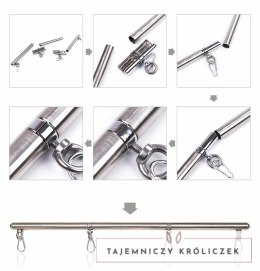 OHMAMA Pasek Fetish Metalowy z 4 Haczykami 63,5 cm OHMAMA