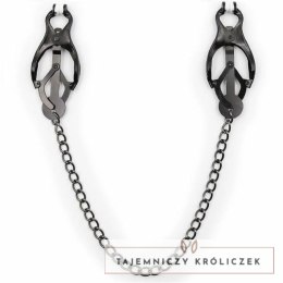 OHMAMA Zaciski dekoracyjne z czarnym łańcuszkiem, metalowe, bezniklowe OHMAMA
