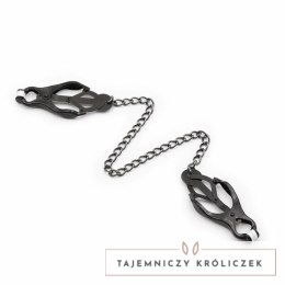 OHMAMA Zaciski dekoracyjne z czarnym łańcuszkiem, metalowe, bezniklowe OHMAMA