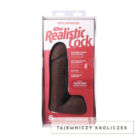 Doc Johnson Ultraskyn Model 16 cm z przyssawką, dwugęstościowy Doc Johnson