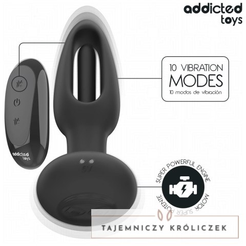 Addicted Toys Model 59739 - Korek z funkcją wibracji i pilotem bezprzewodowym ADDICTED