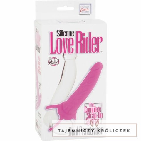 CalExotics Double Penetrator Pink - Model silikonowy z uprzężą, 14 cm CALEXOTICS