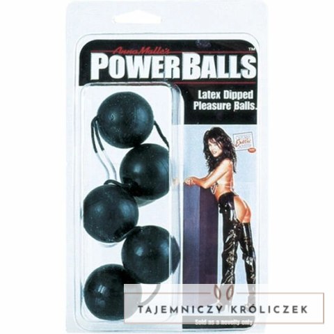 CalExotics Power Balls czarne - kulki treningowe 5 szt. silikon ABS CALEXOTICS