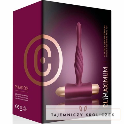 Climaximum Pharos model wibracyjny silikonowy czop dla początkujących 10 trybow CLIMAXIMUM