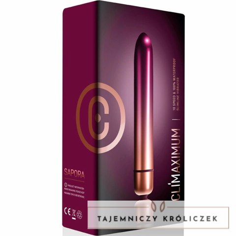 Climaximum Sepora Classic Bullet - Smukły, wodoodporny model 10 trybow CLIMAXIMUM