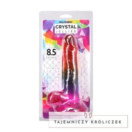 Doc Johnson Crystal Jellies Arcoiris model 21,6 cm - kolorowy anatomiczny gadżet Doc Johnson