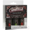 Doc Johnson GoodHead Tingle Drops zestaw 3 smakow 3x30ml Doc Johnson