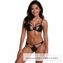 Passion Anuvera komplet bielizny damskiej czarny S/M koronka Passion