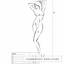 Passion BS031 Czerwone Bodystocking z Haftem, Jeden Rozmiar Passion