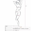 Passion BS099 Czerwone Bodystocking Jednoczęściowe Uniwersalne Passion