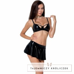 Passion Deby zestaw trzyczęściowy czarny L/XL elegancka bielizna Passion