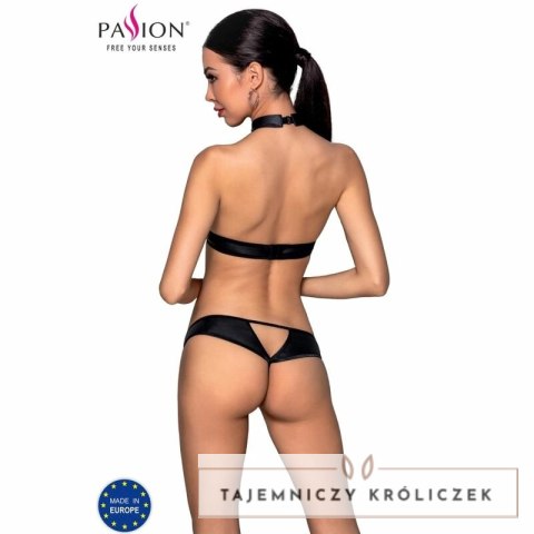 Passion Malwia zestaw dwuczęściowy z eko skory S/M dekoracyjne kołka Passion