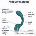 Satisfyer G for Goddess 2 Zielony - Wibrator dwusilnikowy IPX7 silikon SATISFYER