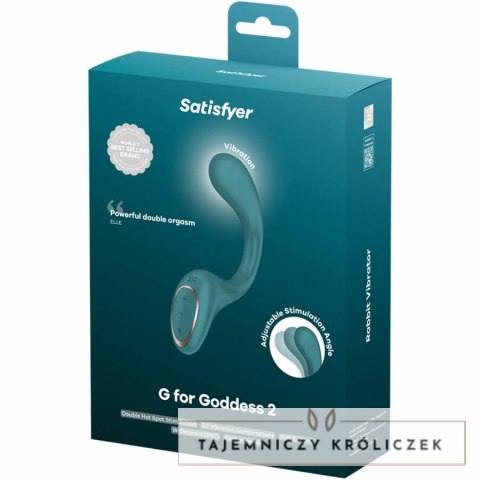 Satisfyer G for Goddess 2 Zielony - Wibrator dwusilnikowy IPX7 silikon SATISFYER