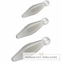 ToyJoy Finger Rimmer Zestaw 3 Rozmiarow Przeźroczysty - Anatomiczne Rozszerzacze TOYJOY