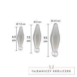 ToyJoy Finger Rimmer Zestaw 3 Rozmiarow Przeźroczysty - Anatomiczne Rozszerzacze TOYJOY
