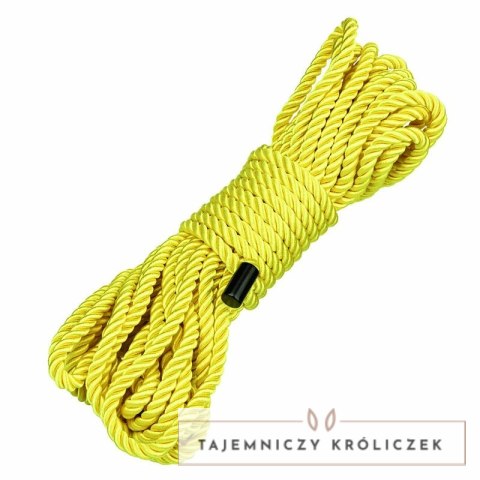 CalExotics Boundless Lina lina bawełniana 10 m żołta shibari CALEXOTICS
