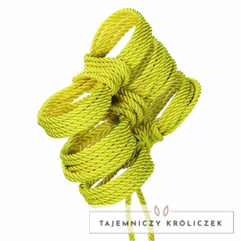 CalExotics Boundless Lina lina bawełniana 10 m żołta shibari CALEXOTICS