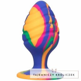 CalExotics Cheeky Medium Tie Dye silikonowa zatyczka anatomiczna z przyssawką 9cm CALEXOTICS