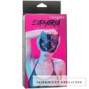 CalExotics Euphoria Maska Kot - aksamit, regulowana, wegańska skora CALEXOTICS